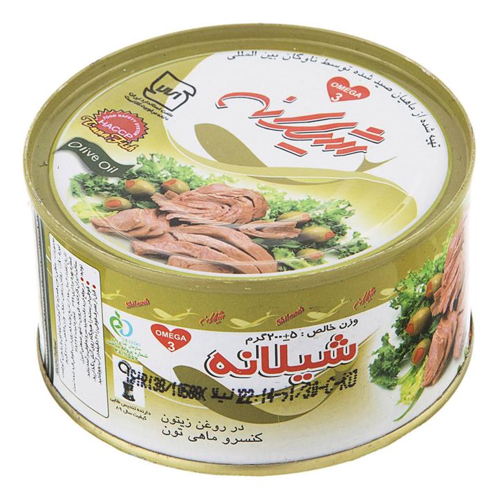 کنسرو ماهی تن در روغن زیتون با درب کلیددار 180 گرمی شیلانه